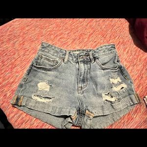 High rise shorts